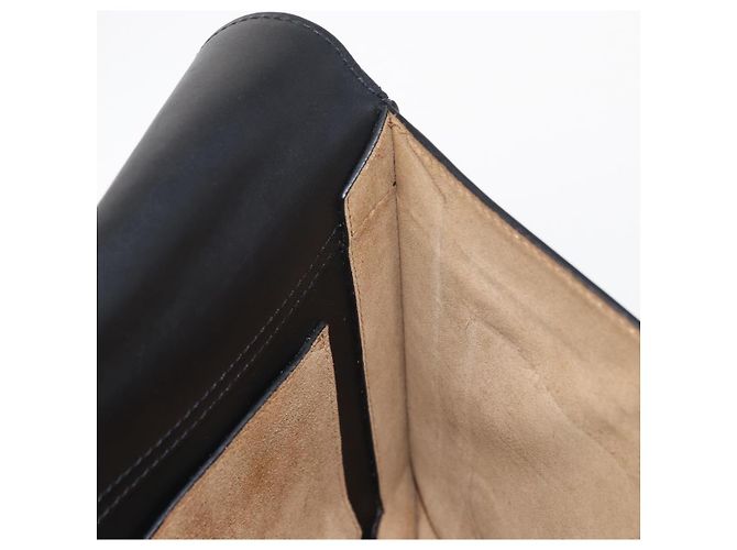 LOEWE Anagram Schultertasche Leder Schwarz Silber Auth BA8031 - Ansicht 21