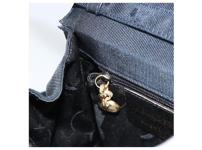 Borsa Vala in Canvas 2way Salvatore Ferragamo Blu Navy Oro Auth 158410 D'oro - vista 22