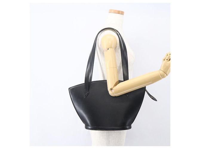 LOUIS VUITTON Borsa Lunga Epi Saint Jacques Powanie Nera M52332 LV Auth ka1033 Nero - vista 22
