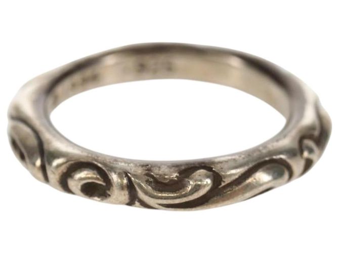 Chrome Hearts Scroll Banding Ring Ag925 Silber Auth 157976SAM - Ansicht 2