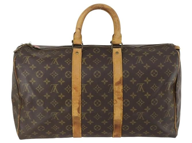 LOUIS VUITTON Borsa Boston Monogram Keepall 45 M41428 LV Auth BA8828 Monogramma - vista 2