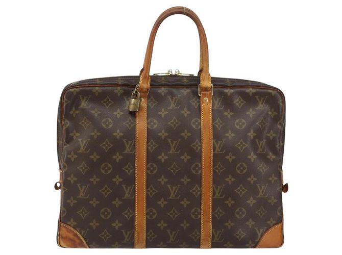 LOUIS VUITTON Monogram Porta Documenti da Viaggio Borsa Business M53361 LV Auth 158276 Monogramma - vista 13