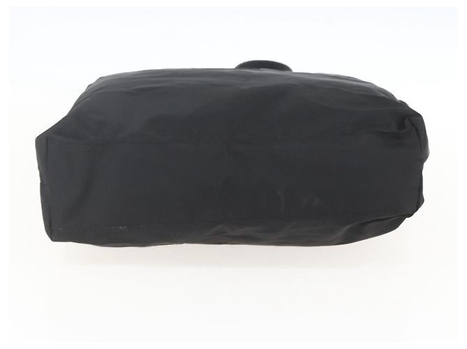 Borsa Tote PRADA Nylon Nero Argento Auth 160710 - vista 9