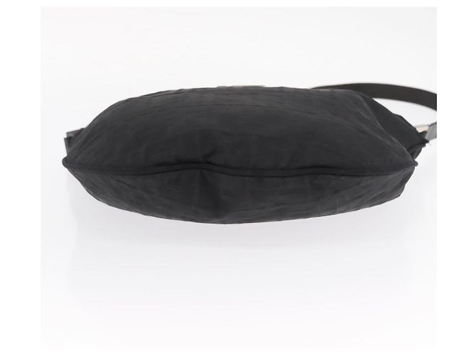 FENDI Zucca Canvas Schultertasche Schwarz Silber Auth 156481 - Ansicht 10