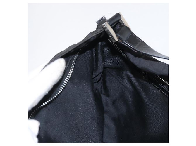 FENDI Zucca Canvas Schultertasche Schwarz Silber Auth 156481 - Ansicht 19
