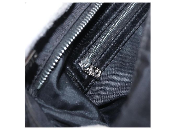 FENDI Zucca Canvas Schultertasche Schwarz Silber Auth 156481 - Ansicht 22