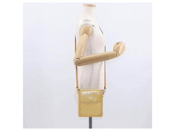 LOUIS VUITTON Bolsa de Accesorios Motto Monogram Vernis Gris M91030 LV Auth bs31986 - vista 23