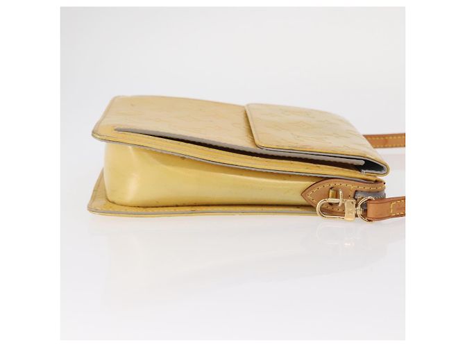LOUIS VUITTON Bolsa de Accesorios Motto Monogram Vernis Gris M91030 LV Auth bs31986 - vista 4