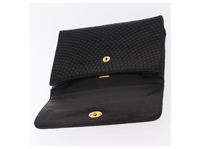BALLY Borsa a mano in pelle nera e oro Auth ka1020 Nero D'oro - vista 15