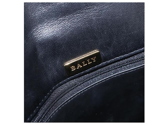 BALLY Borsa a mano in pelle nera e oro Auth ka1020 Nero D'oro - vista 16