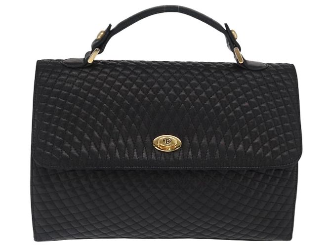 BALLY Borsa a mano in pelle nera e oro Auth ka1020 Nero D'oro - vista 2