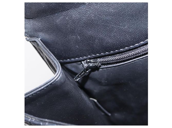 BALLY Borsa a mano in pelle nera e oro Auth ka1020 Nero D'oro - vista 20