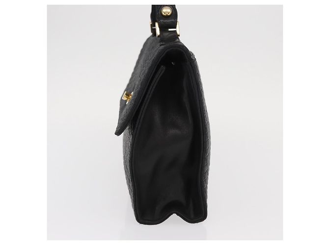 BALLY Borsa a mano in pelle nera e oro Auth ka1020 Nero D'oro - vista 4