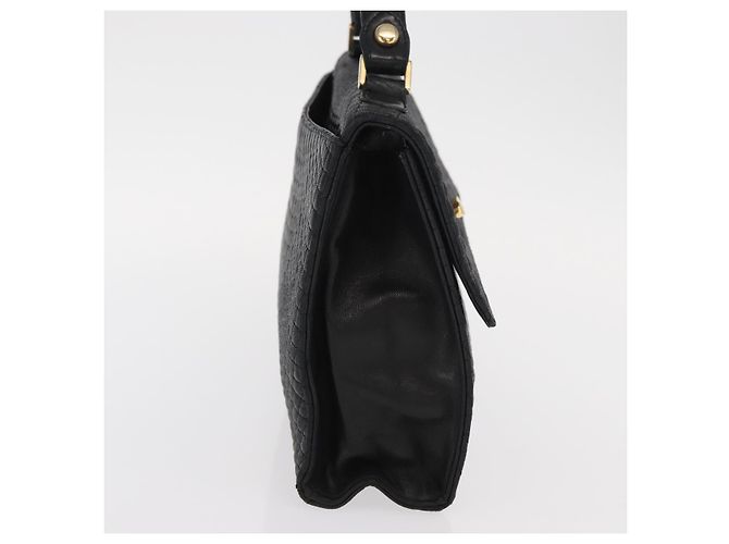 BALLY Borsa a mano in pelle nera e oro Auth ka1020 Nero D'oro - vista 5