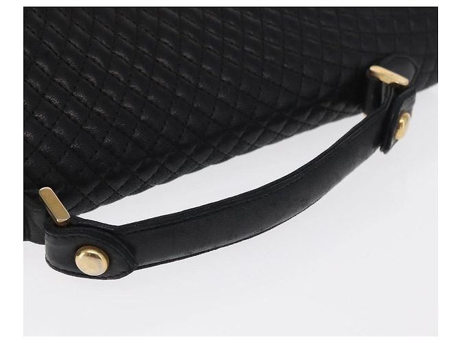 BALLY Borsa a mano in pelle nera e oro Auth ka1020 Nero D'oro - vista 7