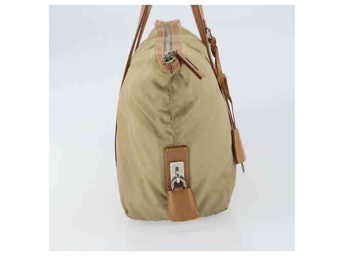 Prada Tote Bag aus Nylon Beige Silber authentisch bs32083 - Ansicht 5