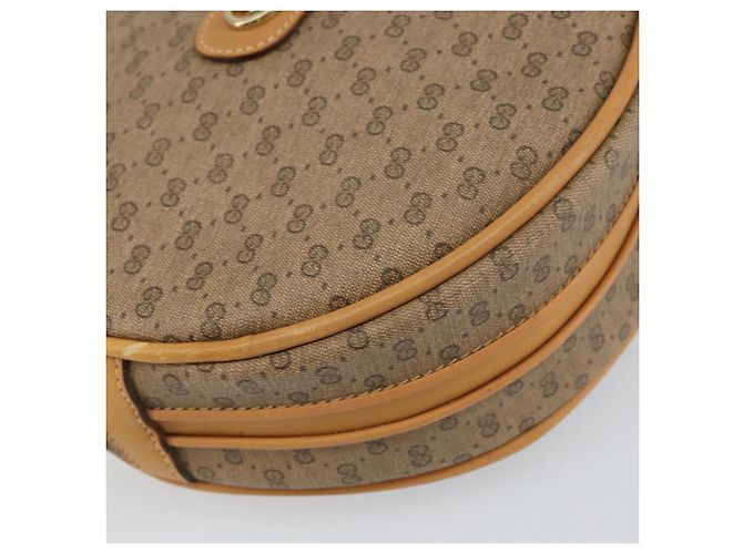 Gucci Borsa a Spalla Micro GG Supreme PVC Beige Oro 07 37 5575 Auth bs32050 D'oro - vista 11