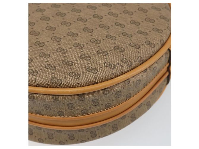 Gucci Borsa a Spalla Micro GG Supreme PVC Beige Oro 07 37 5575 Auth bs32050 D'oro - vista 12