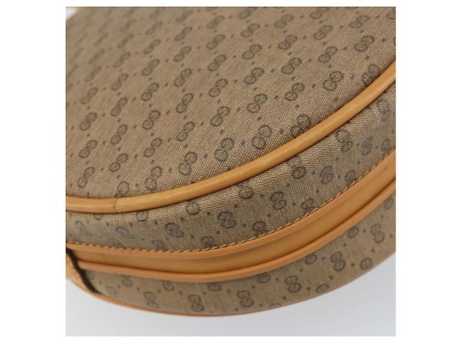 Gucci Borsa a Spalla Micro GG Supreme PVC Beige Oro 07 37 5575 Auth bs32050 D'oro - vista 13
