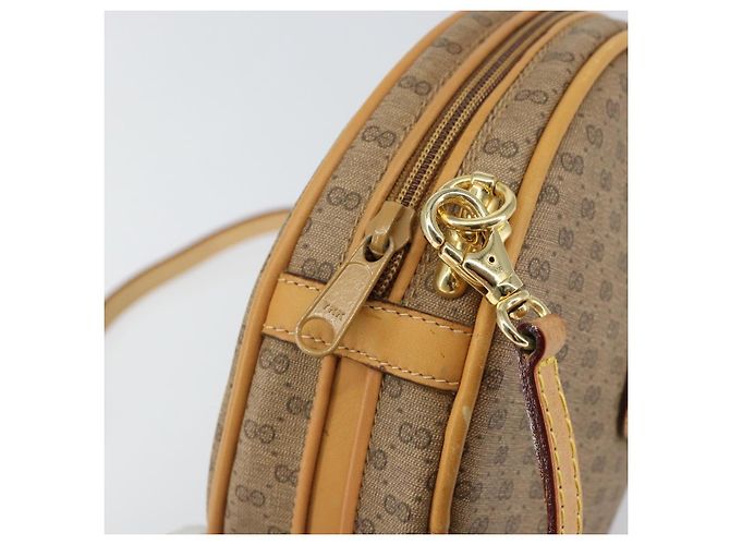 Gucci Borsa a Spalla Micro GG Supreme PVC Beige Oro 07 37 5575 Auth bs32050 D'oro - vista 15