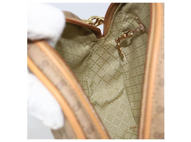 Gucci Borsa a Spalla Micro GG Supreme PVC Beige Oro 07 37 5575 Auth bs32050 D'oro - vista 19