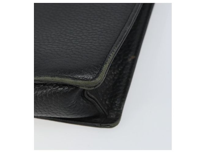 Borsa da lavoro in pelle nera BURBERRY Auth 160724 Nero - vista 10