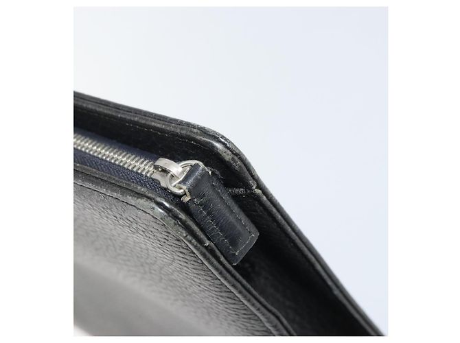 Borsa da lavoro in pelle nera BURBERRY Auth 160724 Nero - vista 14