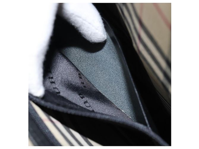 Borsa da lavoro in pelle nera BURBERRY Auth 160724 Nero - vista 22