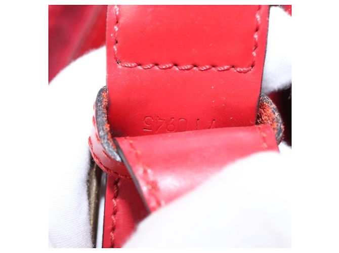 LOUIS VUITTON Epi Sac Depaule GM Borsa a Spalla Rossa M80197 LV Auth bs31790 Rosso - vista 12