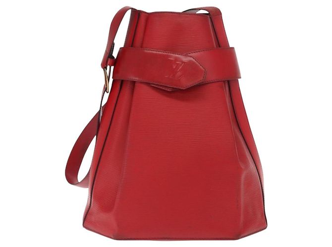 LOUIS VUITTON Epi Sac Depaule GM Borsa a Spalla Rossa M80197 LV Auth bs31790 Rosso - vista 13