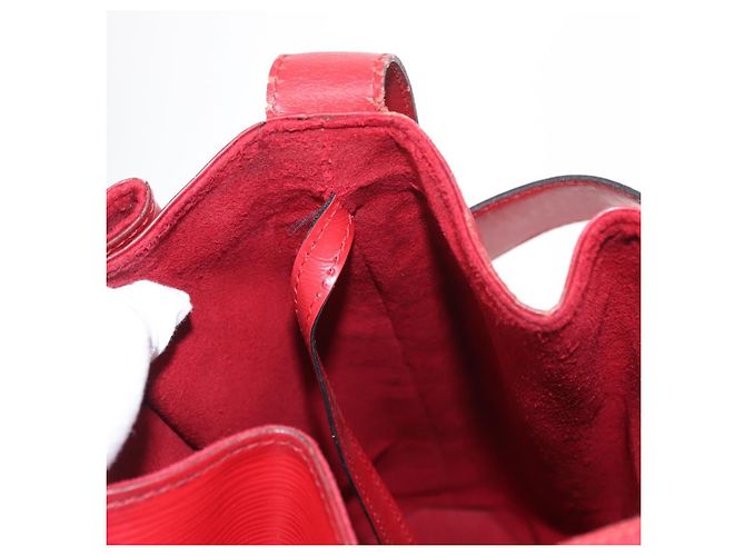 LOUIS VUITTON Epi Sac Depaule GM Borsa a Spalla Rossa M80197 LV Auth bs31790 Rosso - vista 18