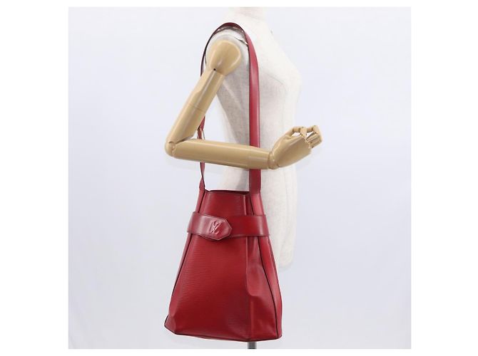 LOUIS VUITTON Epi Sac Depaule GM Borsa a Spalla Rossa M80197 LV Auth bs31790 Rosso - vista 19