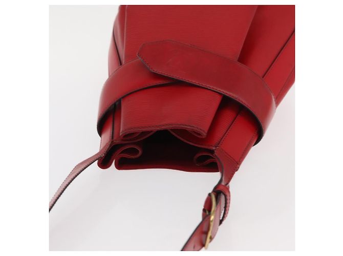 LOUIS VUITTON Epi Sac Depaule GM Borsa a Spalla Rossa M80197 LV Auth bs31790 Rosso - vista 6