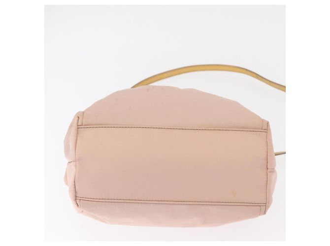 Borsa a mano Vala in nylon 2 in 1 Salvatore Ferragamo rosa oro Auth bs32036 D'oro - vista 11