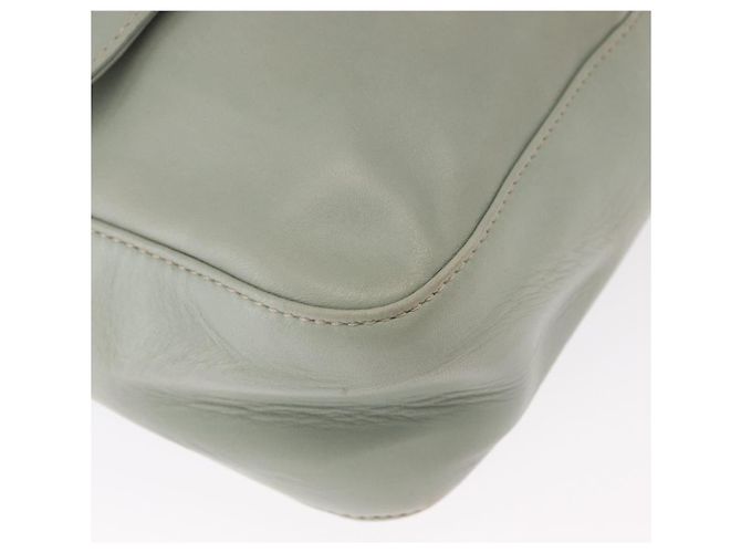 Céline Borsa a Spalla CELINE Circle in Pelle Oro Verde Chiaro Auth 156943 D'oro - vista 10