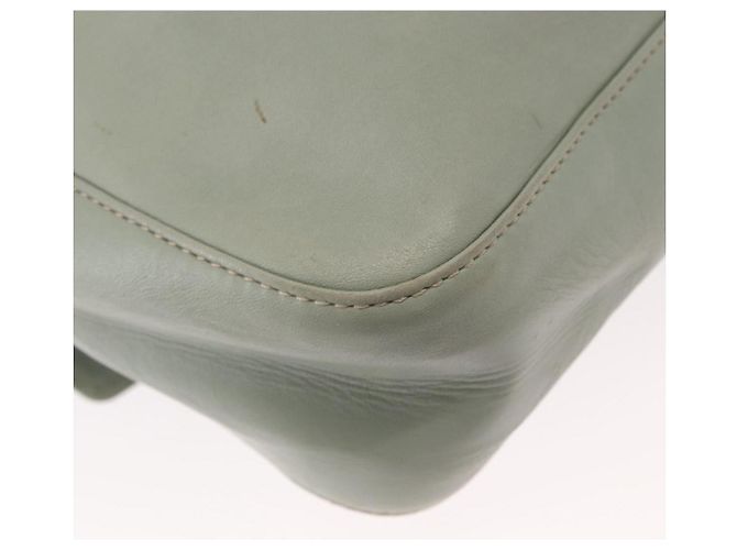 Céline Borsa a Spalla CELINE Circle in Pelle Oro Verde Chiaro Auth 156943 D'oro - vista 12