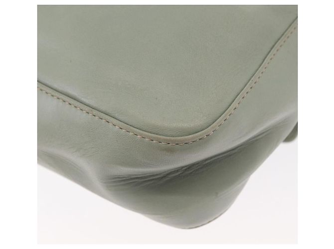 Céline Borsa a Spalla CELINE Circle in Pelle Oro Verde Chiaro Auth 156943 D'oro - vista 13