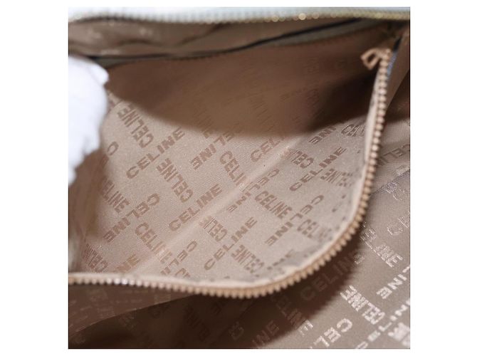 Céline Borsa a Spalla CELINE Circle in Pelle Oro Verde Chiaro Auth 156943 D'oro - vista 21