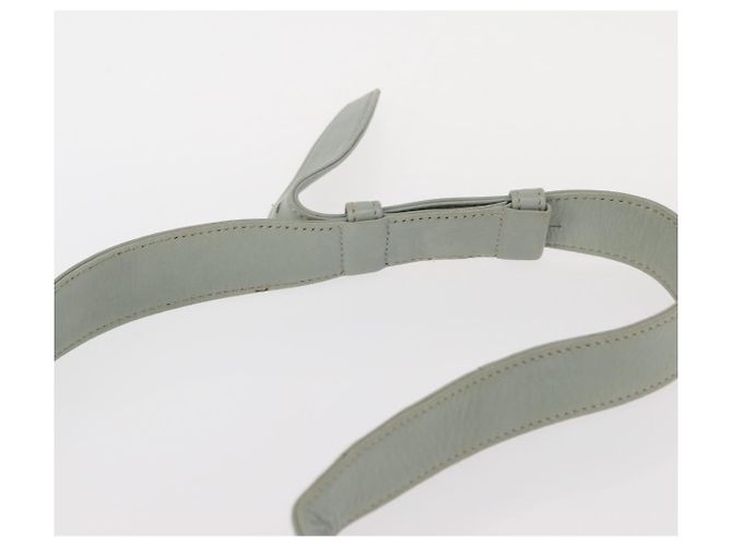 Céline Borsa a Spalla CELINE Circle in Pelle Oro Verde Chiaro Auth 156943 D'oro - vista 8