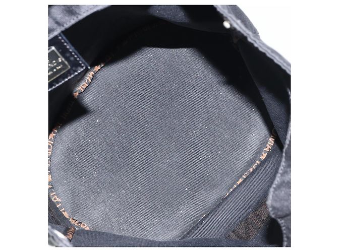 FENDI Tote Bag Nylon Schwarz Silber Auth 160705 - Ansicht 15