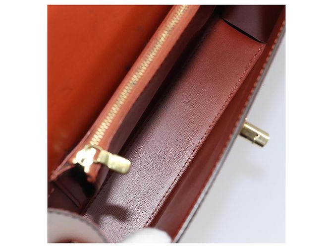 LOUIS VUITTON Borsa a Mano Epi Malesherbes Marrone M52373 LV Auth 158240 - vista 10