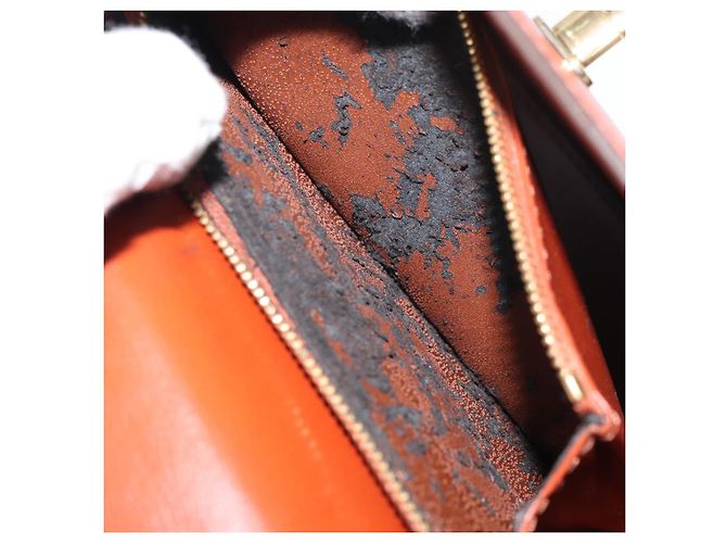LOUIS VUITTON Borsa a Mano Epi Malesherbes Marrone M52373 LV Auth 158240 - vista 11
