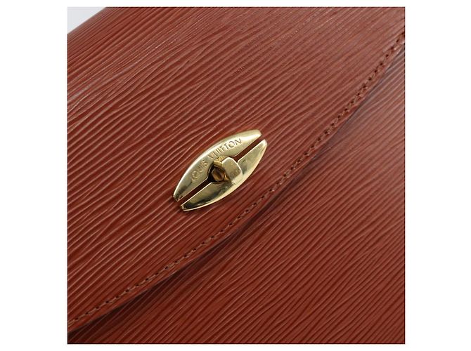 LOUIS VUITTON Borsa a Mano Epi Malesherbes Marrone M52373 LV Auth 158240 - vista 17