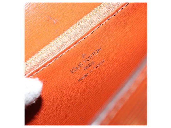 LOUIS VUITTON Borsa a Mano Epi Malesherbes Marrone M52373 LV Auth 158240 - vista 19