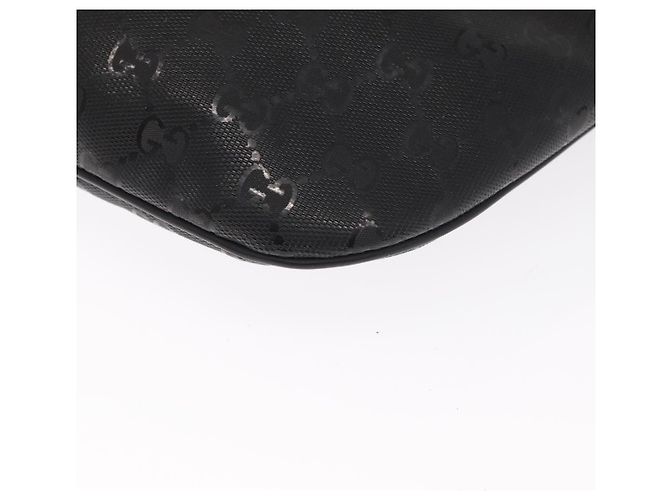 GUCCI GG Canvas GG Implementierung Umhängetasche aus PVC Schwarz Silber 211110 Auth bs31846 - Ansicht 11
