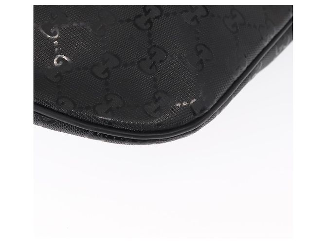 GUCCI GG Canvas GG Implementierung Umhängetasche aus PVC Schwarz Silber 211110 Auth bs31846 - Ansicht 12