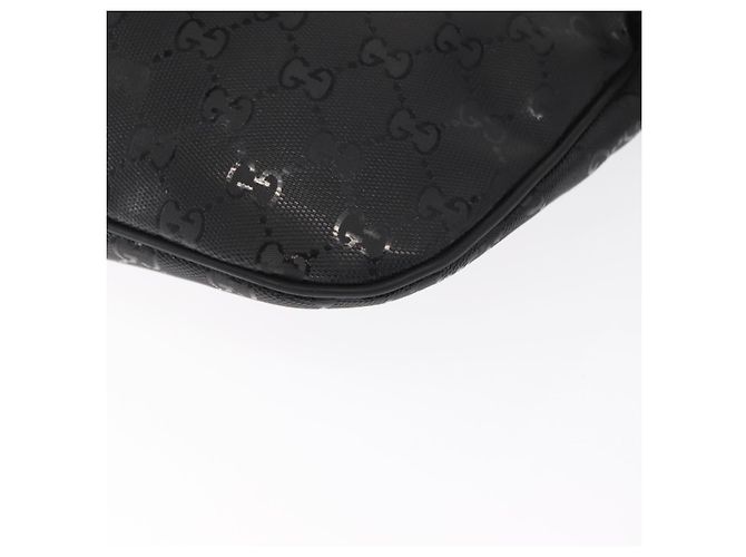 GUCCI GG Canvas GG Implementierung Umhängetasche aus PVC Schwarz Silber 211110 Auth bs31846 - Ansicht 13