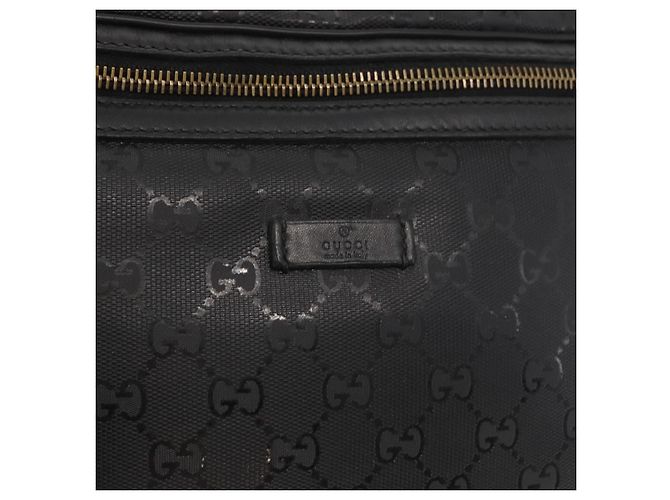 GUCCI GG Canvas GG Implementierung Umhängetasche aus PVC Schwarz Silber 211110 Auth bs31846 - Ansicht 14