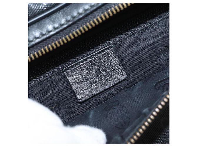GUCCI GG Canvas GG Implementierung Umhängetasche aus PVC Schwarz Silber 211110 Auth bs31846 - Ansicht 16