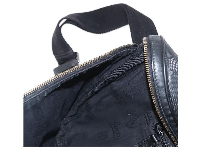 GUCCI GG Canvas GG Implementierung Umhängetasche aus PVC Schwarz Silber 211110 Auth bs31846 - Ansicht 19